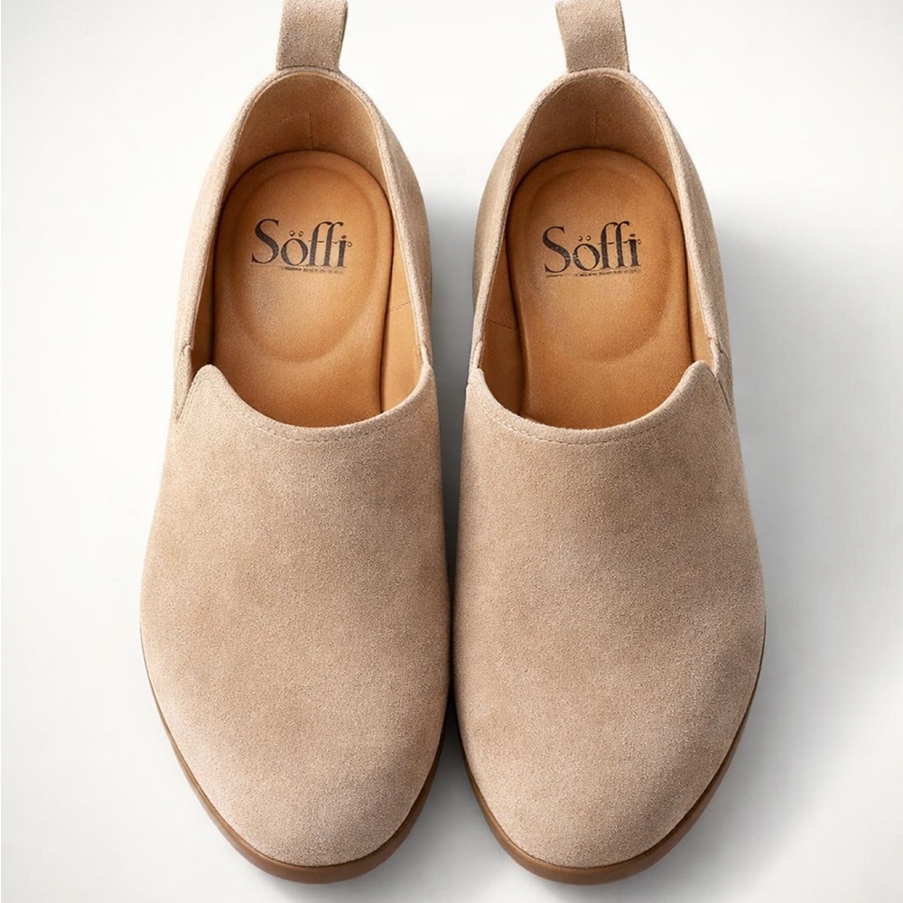 Sofft Tan Suede Casual Loafers